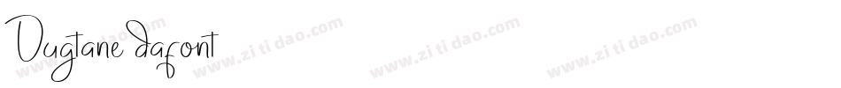 Dugtane (dafont)字体转换